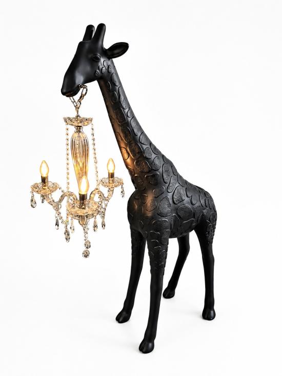ESCULTURA LUMIN�RIA GIRAFA G