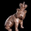 ESCULTURA BULL DOG COROA G 2