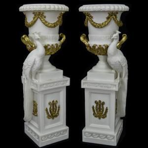 VASO PAVAO PAR (2 PECAS)
